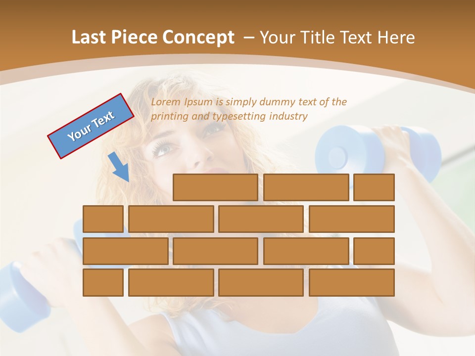Square Sportive Aerobic PowerPoint Template