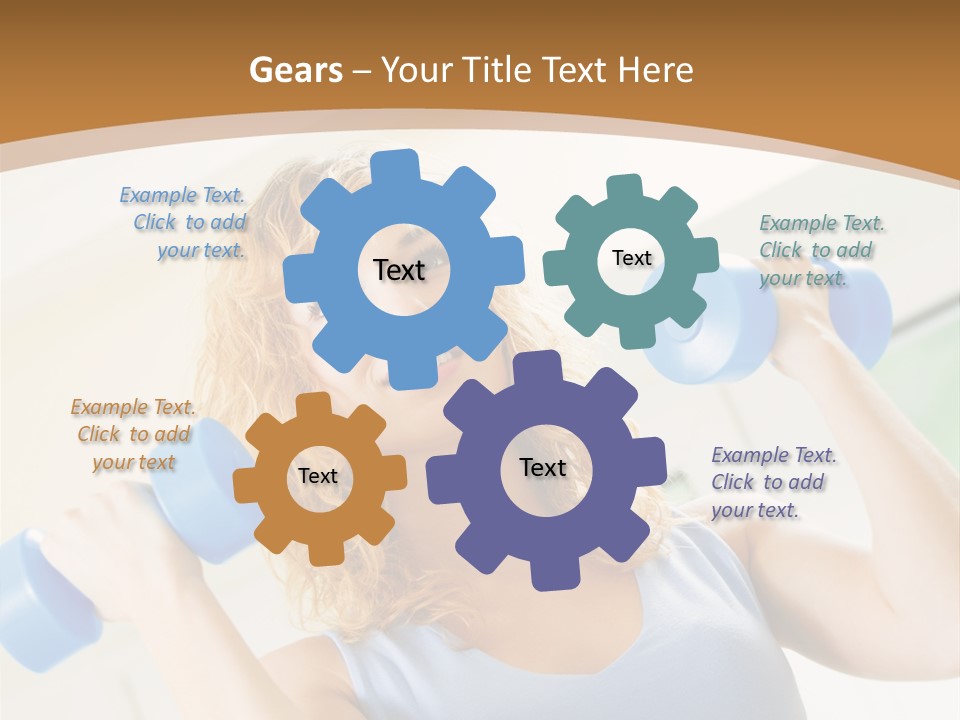 Square Sportive Aerobic PowerPoint Template