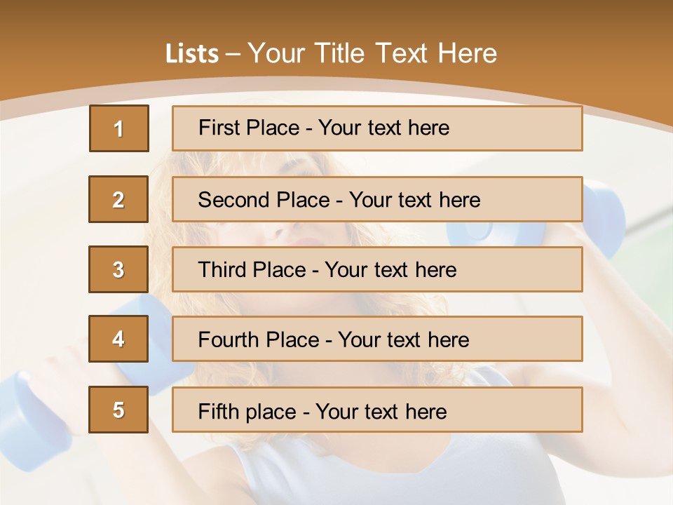 Square Sportive Aerobic PowerPoint Template