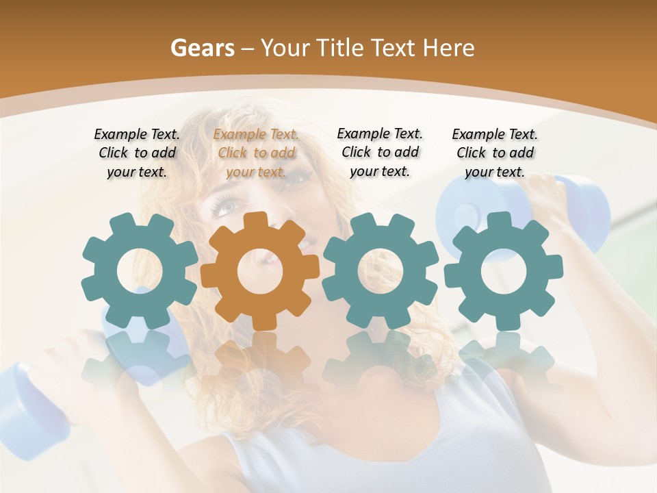 Square Sportive Aerobic PowerPoint Template