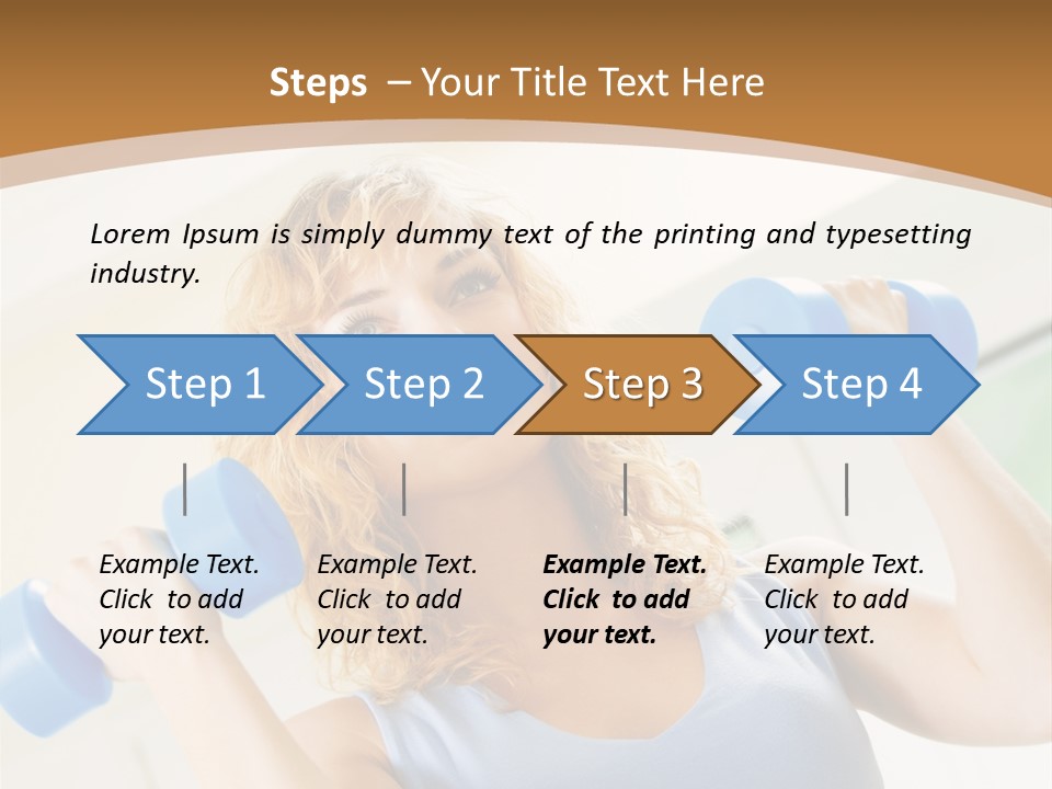 Square Sportive Aerobic PowerPoint Template