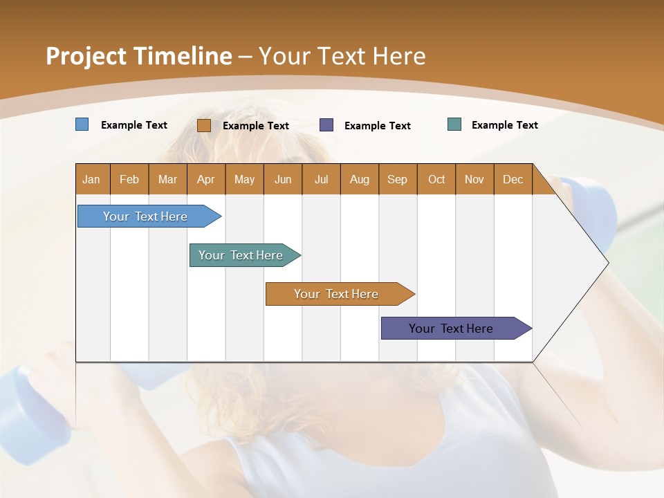 Square Sportive Aerobic PowerPoint Template