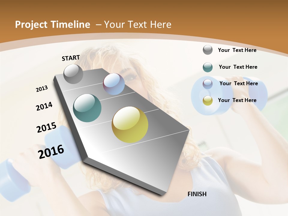 Square Sportive Aerobic PowerPoint Template