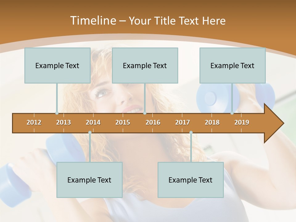 Square Sportive Aerobic PowerPoint Template
