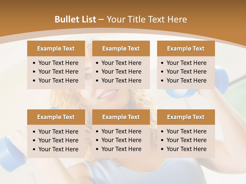 Square Sportive Aerobic PowerPoint Template