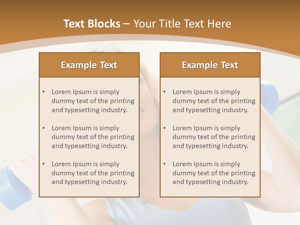 Square Sportive Aerobic PowerPoint Template