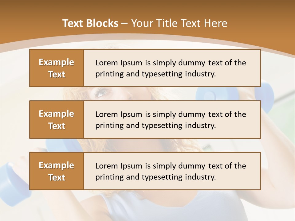 Square Sportive Aerobic PowerPoint Template