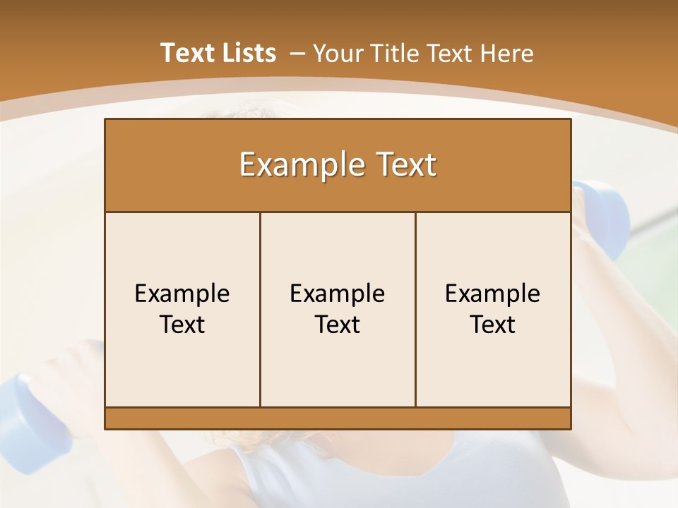 Square Sportive Aerobic PowerPoint Template
