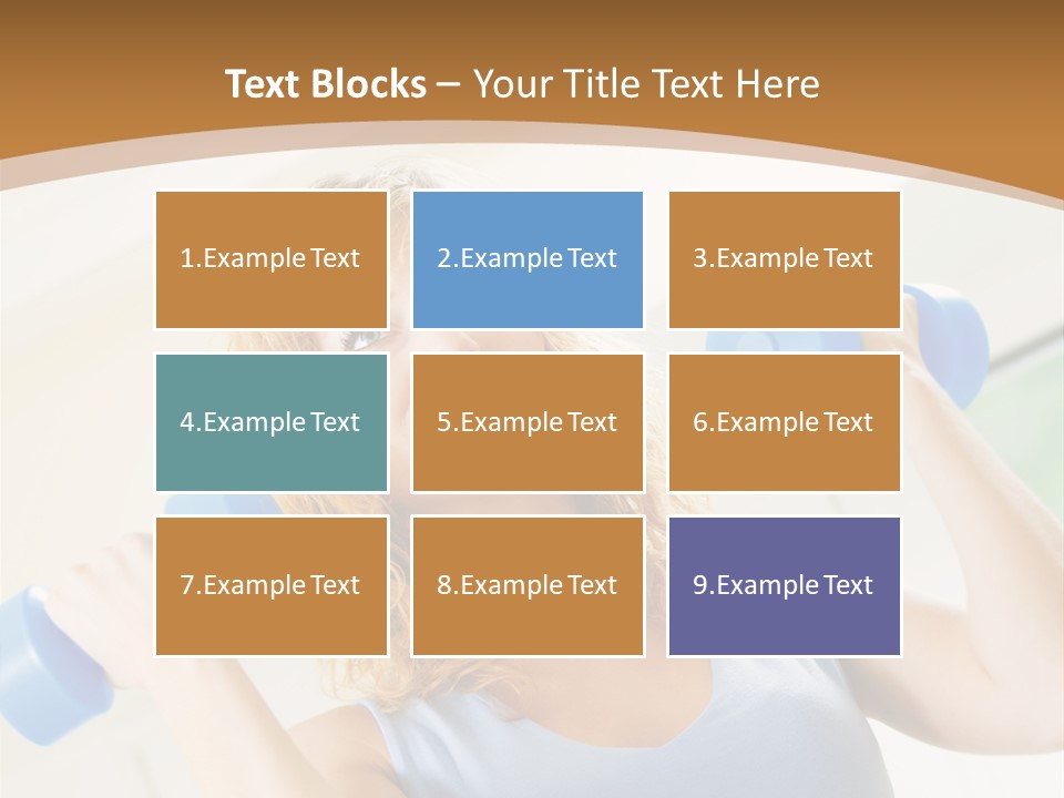 Square Sportive Aerobic PowerPoint Template