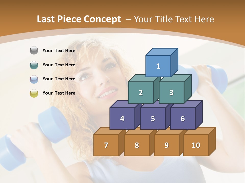 Square Sportive Aerobic PowerPoint Template