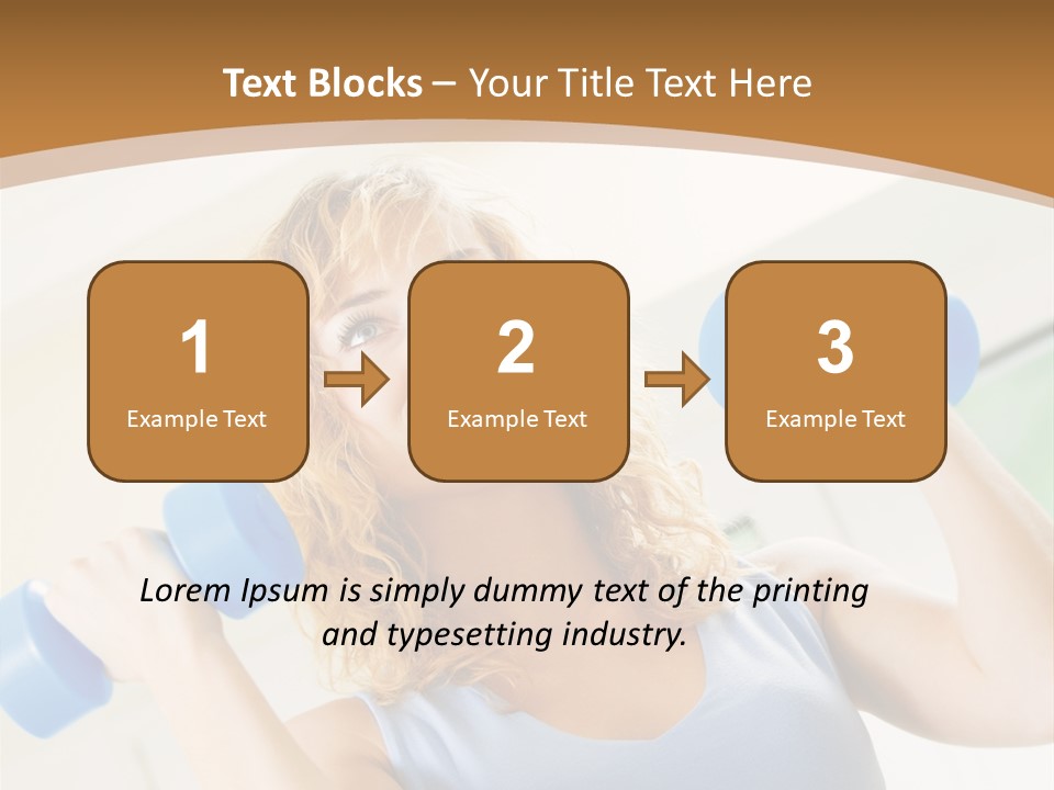 Square Sportive Aerobic PowerPoint Template