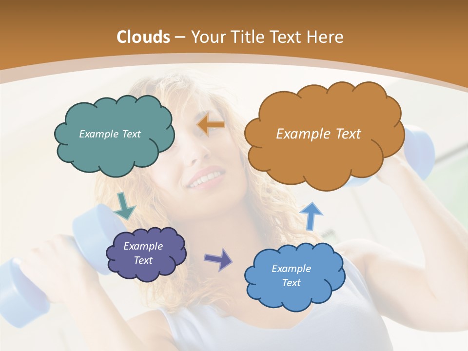 Square Sportive Aerobic PowerPoint Template