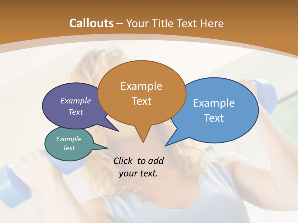 Square Sportive Aerobic PowerPoint Template