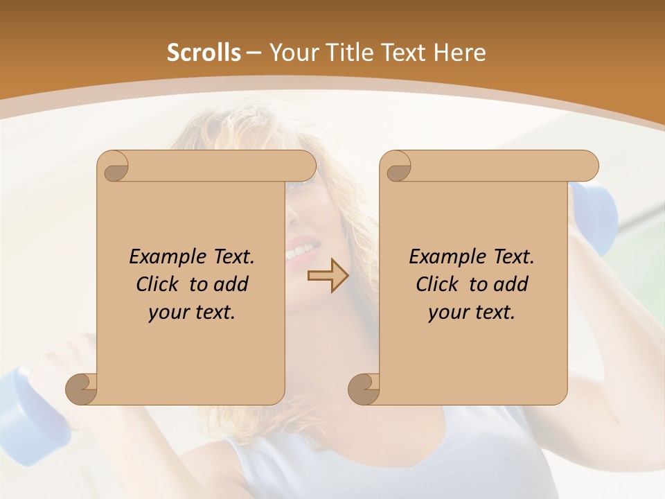 Square Sportive Aerobic PowerPoint Template