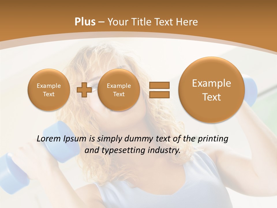 Square Sportive Aerobic PowerPoint Template