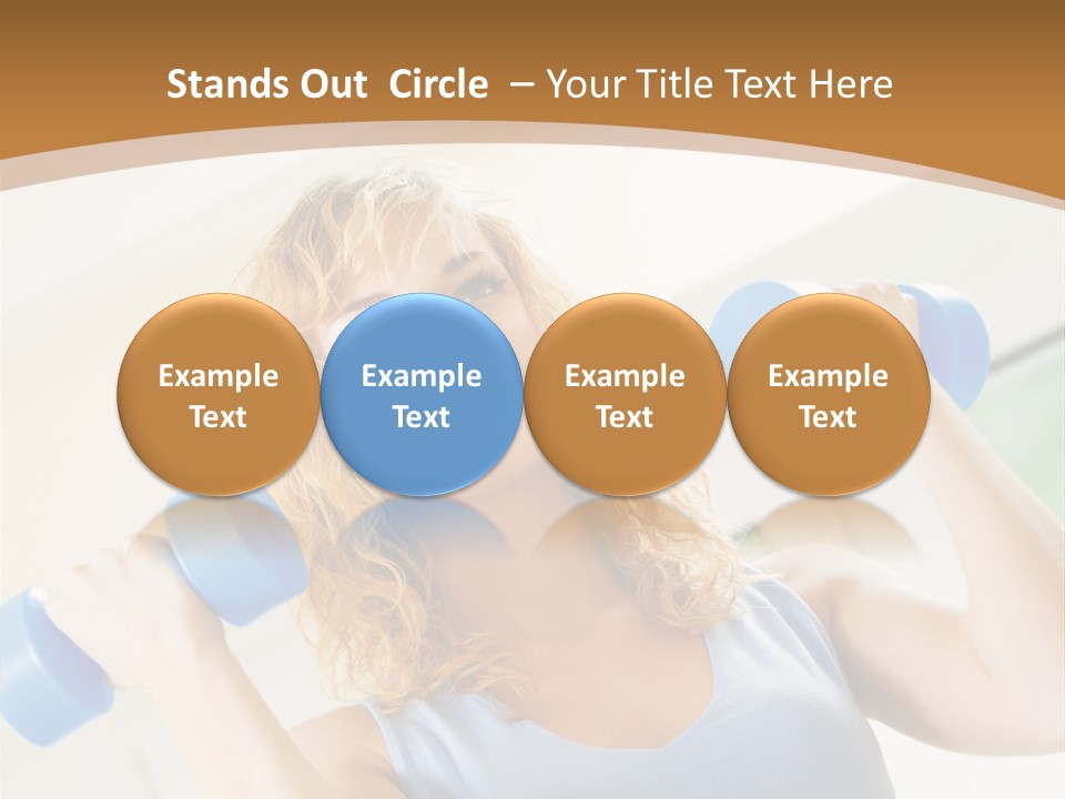 Square Sportive Aerobic PowerPoint Template