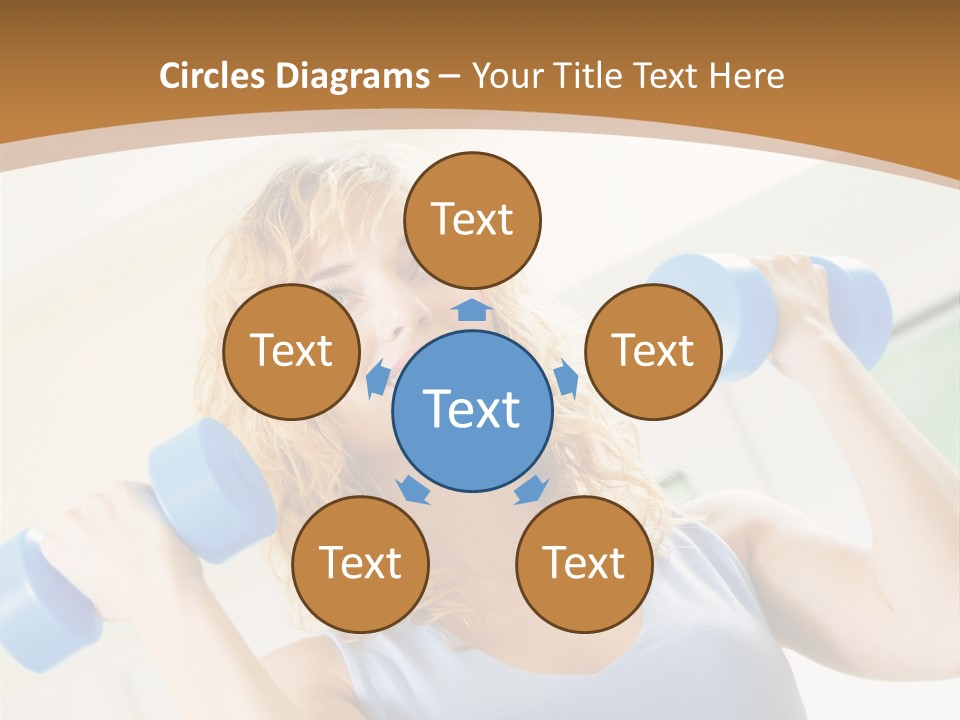 Square Sportive Aerobic PowerPoint Template