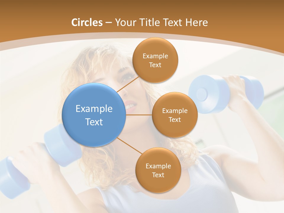 Square Sportive Aerobic PowerPoint Template