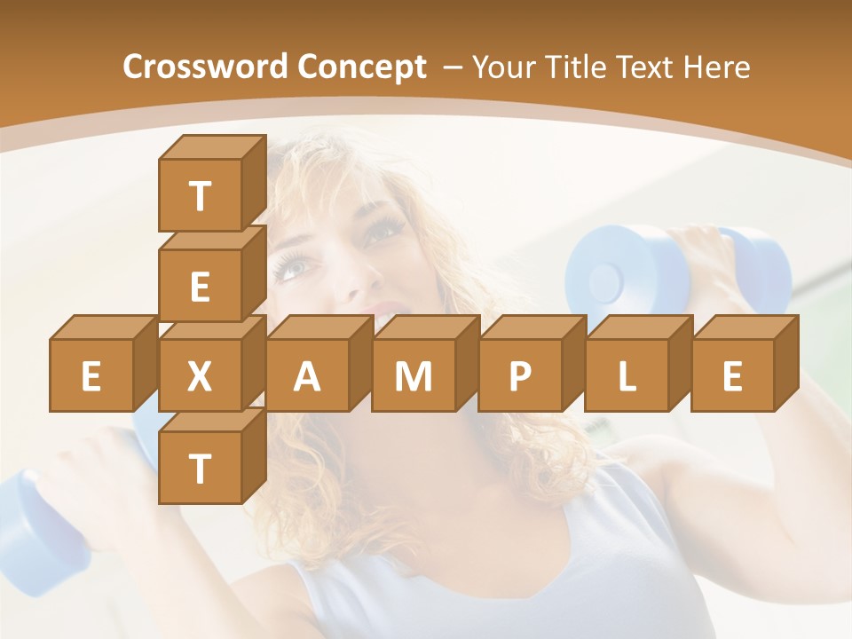 Square Sportive Aerobic PowerPoint Template