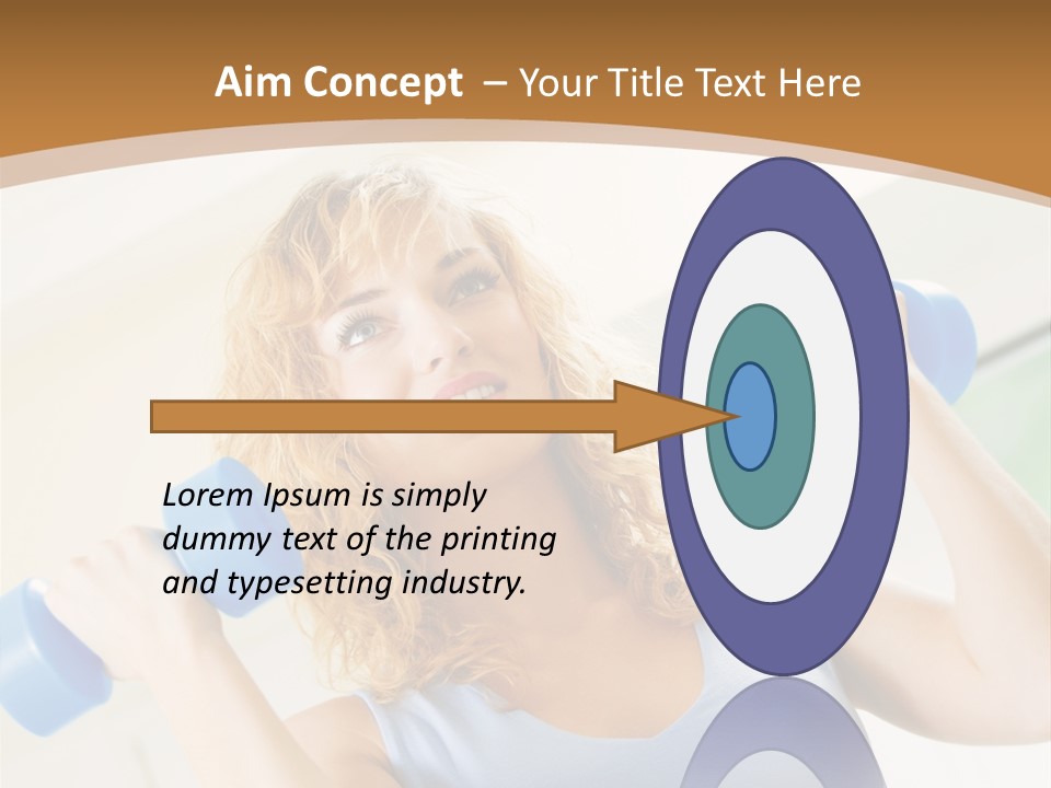 Square Sportive Aerobic PowerPoint Template