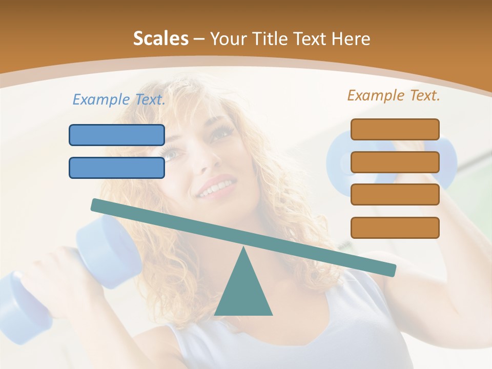 Square Sportive Aerobic PowerPoint Template
