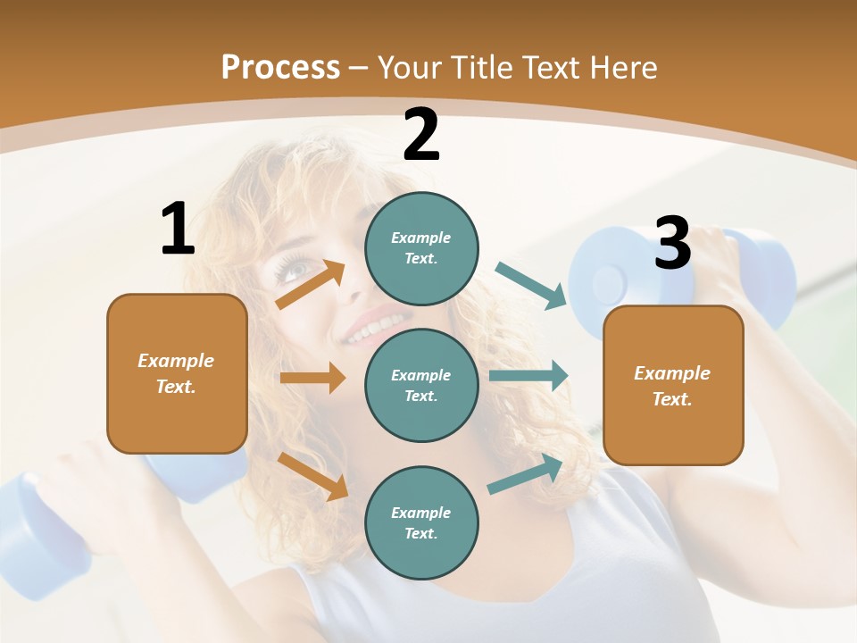 Square Sportive Aerobic PowerPoint Template