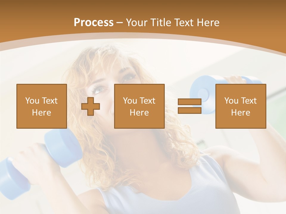 Square Sportive Aerobic PowerPoint Template