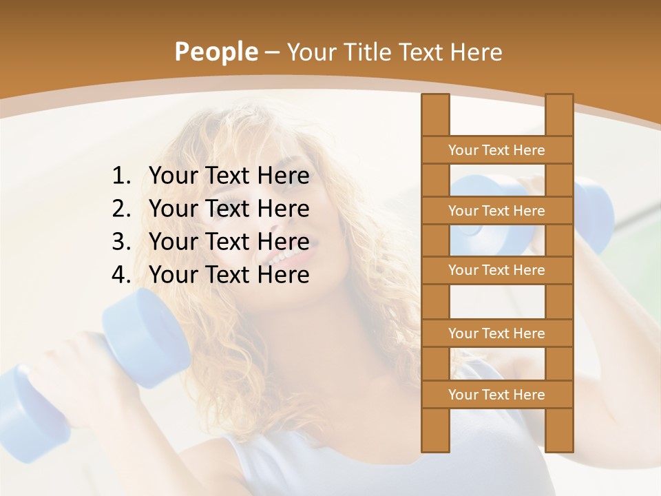Square Sportive Aerobic PowerPoint Template