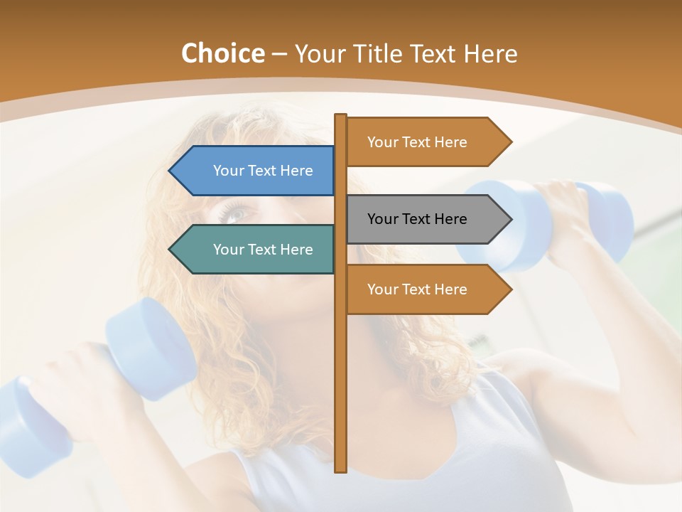 Square Sportive Aerobic PowerPoint Template