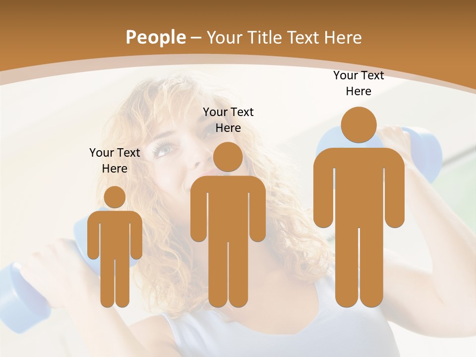 Square Sportive Aerobic PowerPoint Template