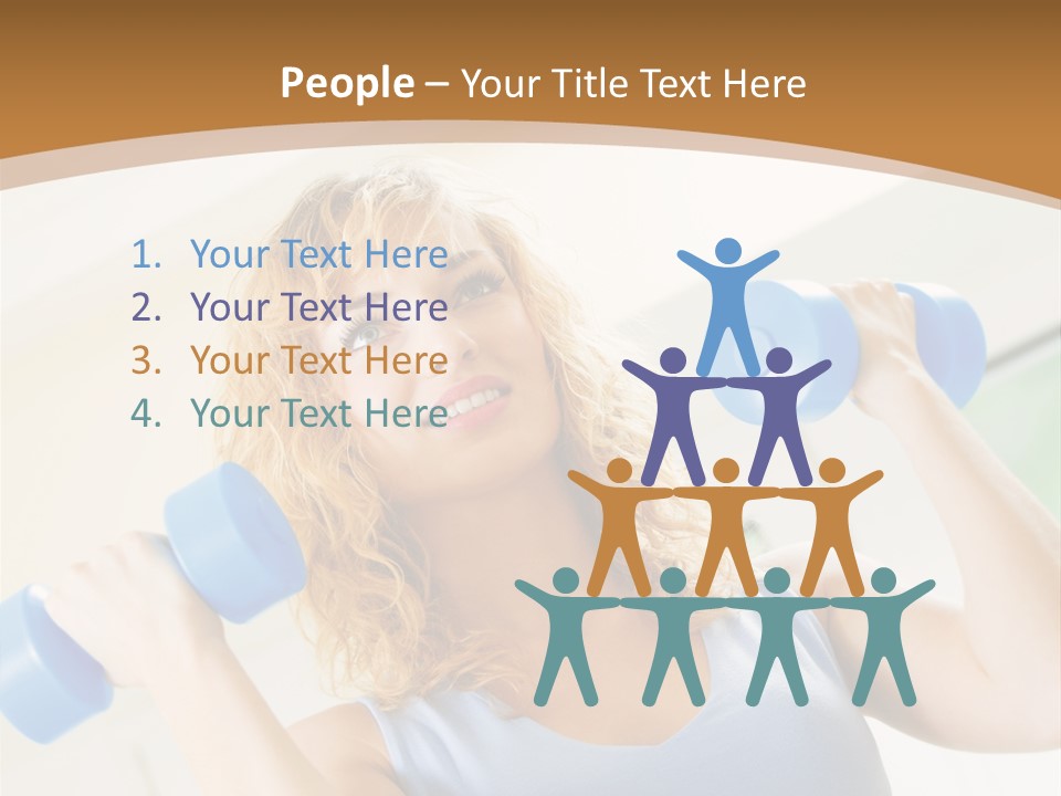 Square Sportive Aerobic PowerPoint Template