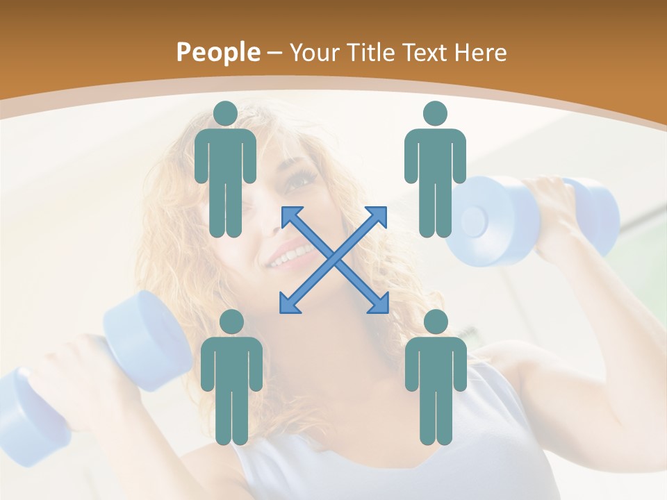 Square Sportive Aerobic PowerPoint Template