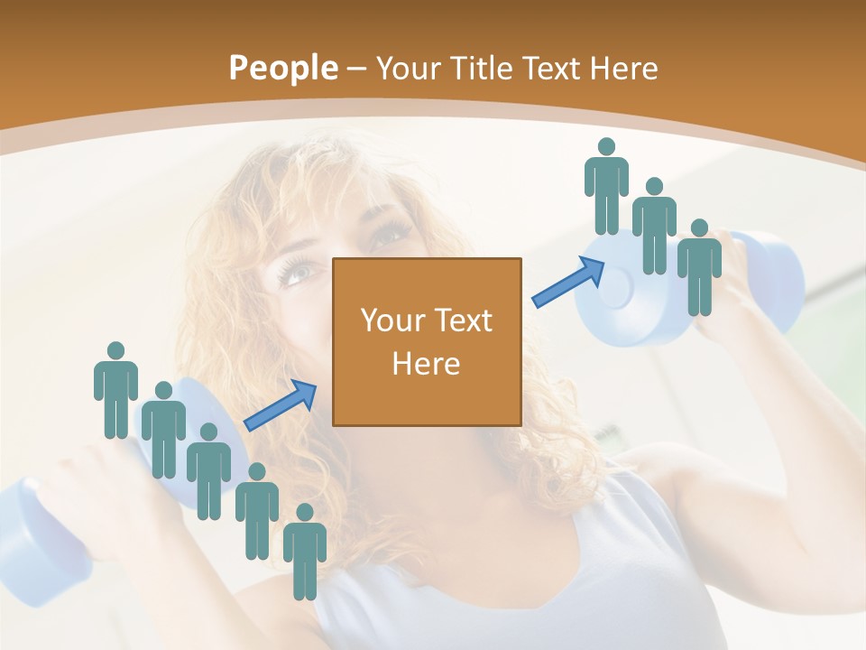 Square Sportive Aerobic PowerPoint Template