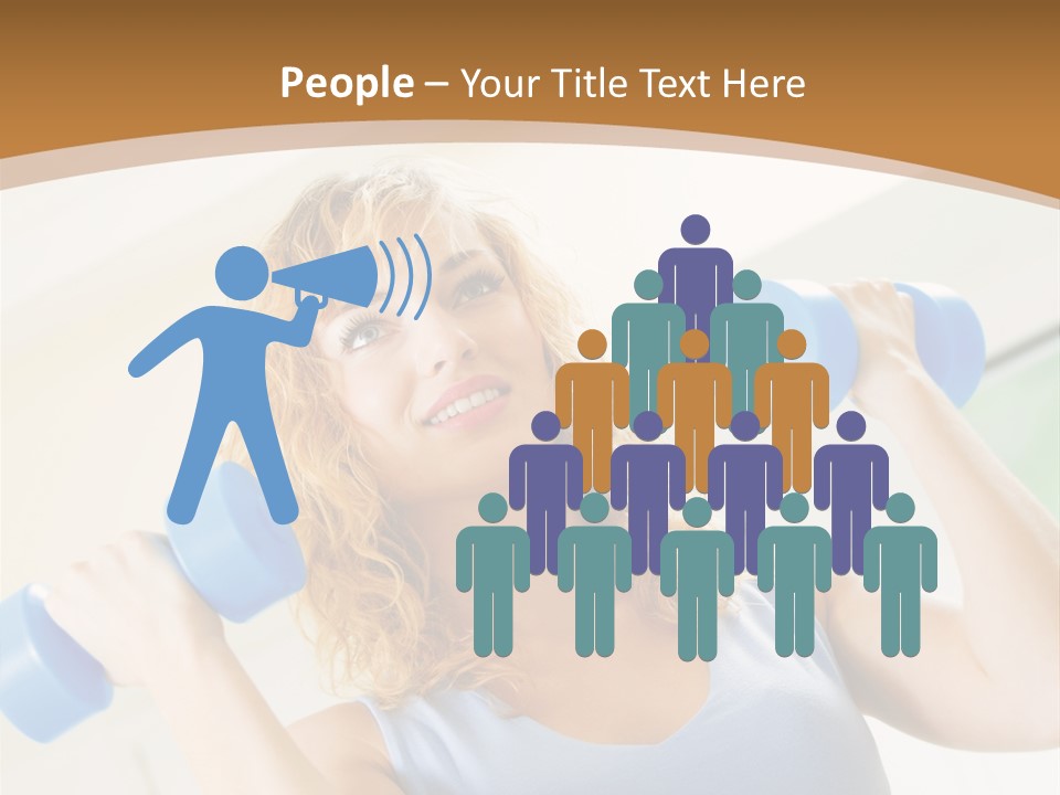 Square Sportive Aerobic PowerPoint Template