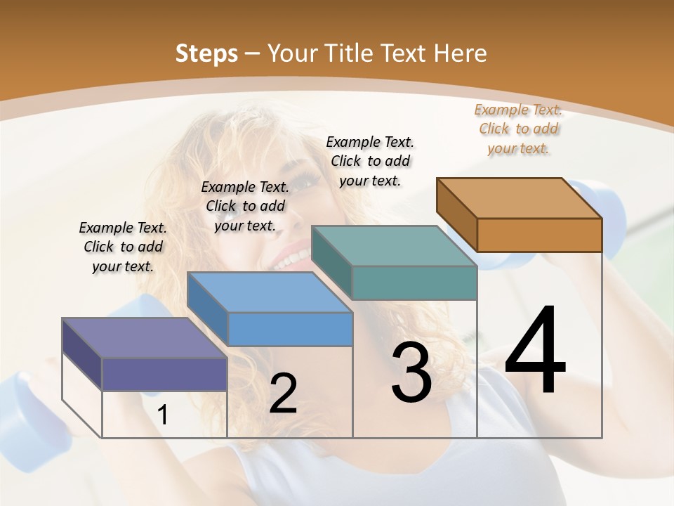 Square Sportive Aerobic PowerPoint Template