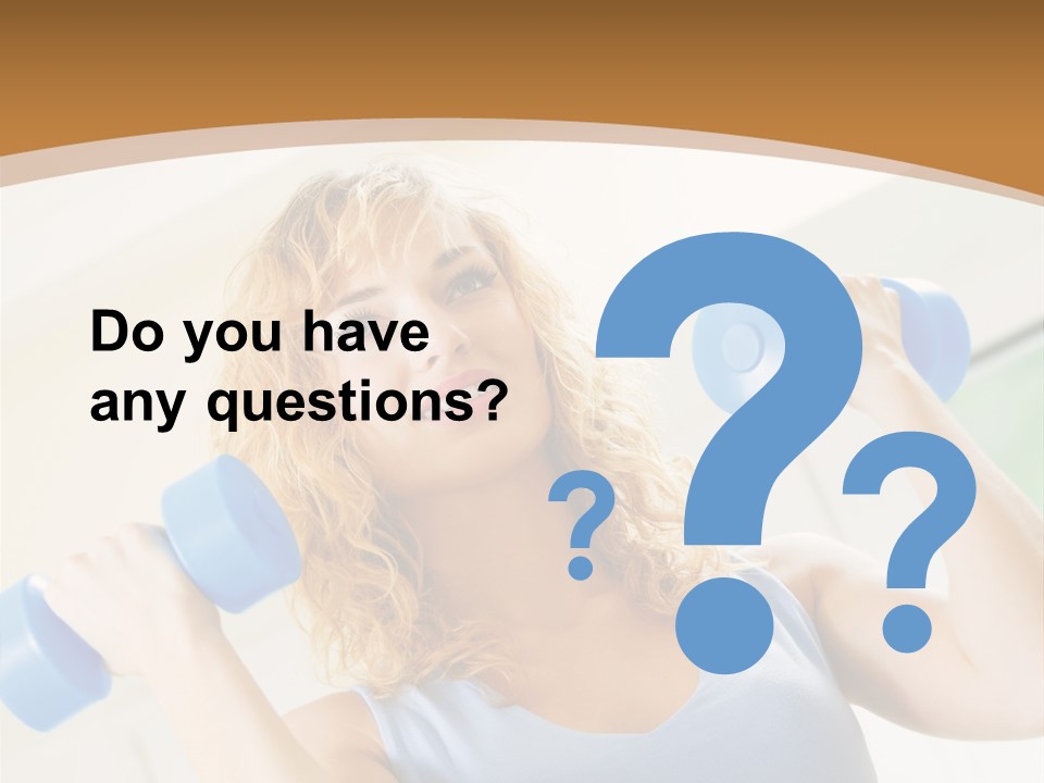 Square Sportive Aerobic PowerPoint Template