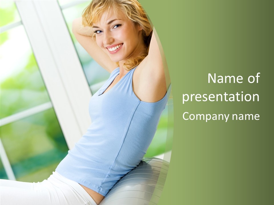 Pilates Square Domestic PowerPoint Template