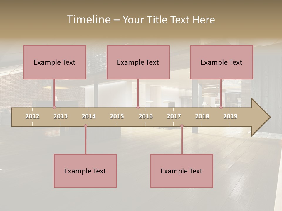 Parkettboden Makler Luxusvilla PowerPoint Template