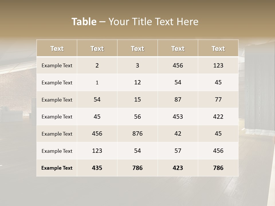 Parkettboden Makler Luxusvilla PowerPoint Template