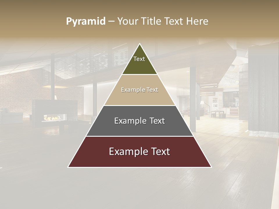 Parkettboden Makler Luxusvilla PowerPoint Template