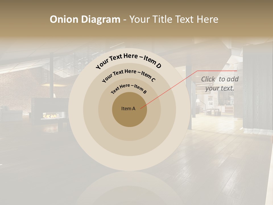 Parkettboden Makler Luxusvilla PowerPoint Template