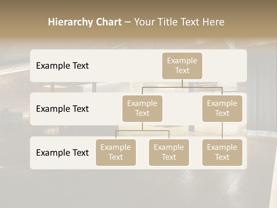 Parkettboden Makler Luxusvilla PowerPoint Template