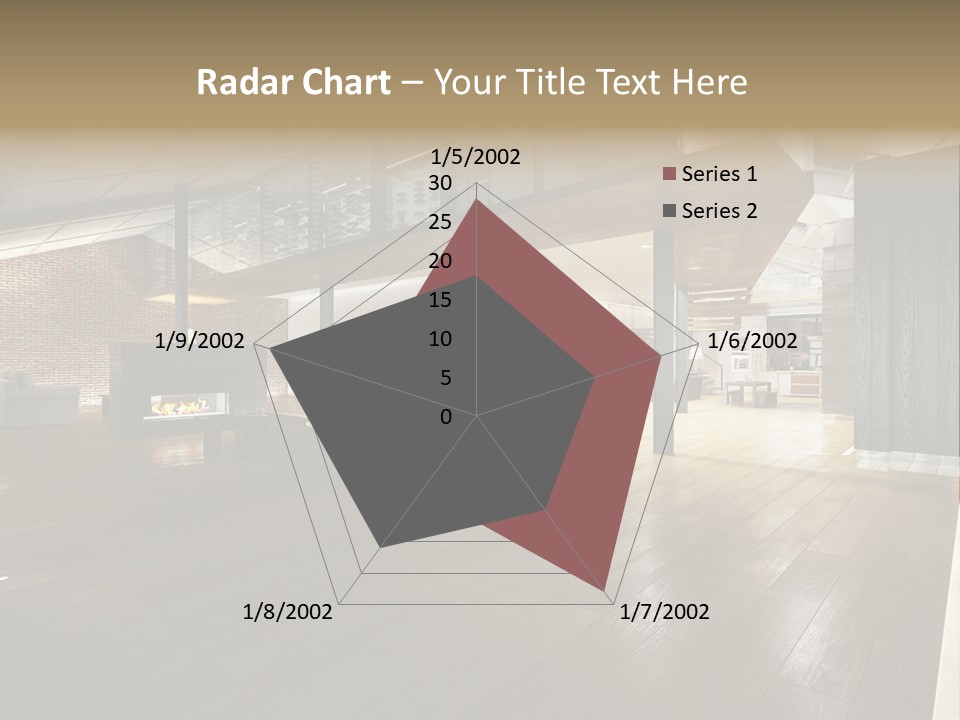 Parkettboden Makler Luxusvilla PowerPoint Template