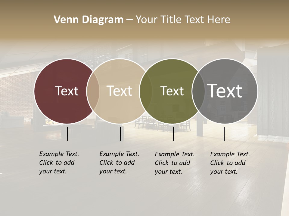 Parkettboden Makler Luxusvilla PowerPoint Template