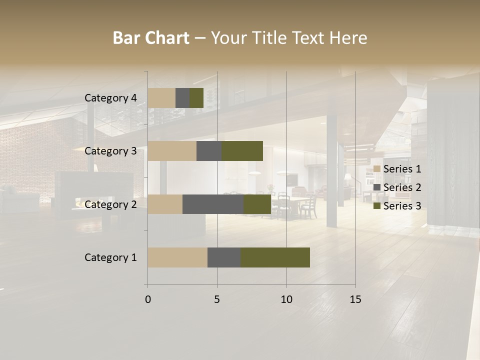 Parkettboden Makler Luxusvilla PowerPoint Template