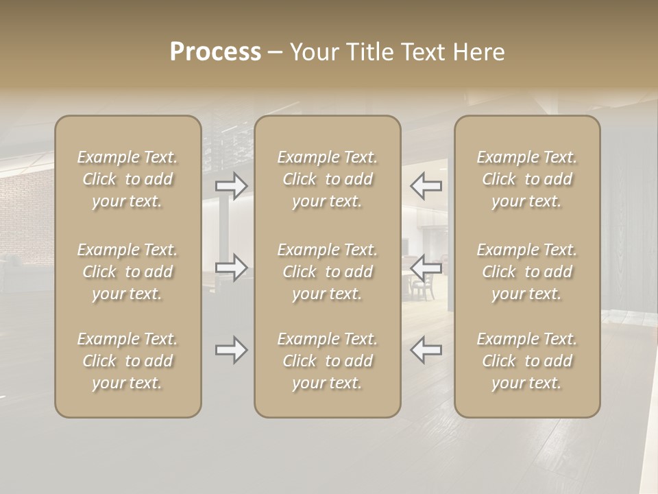 Parkettboden Makler Luxusvilla PowerPoint Template