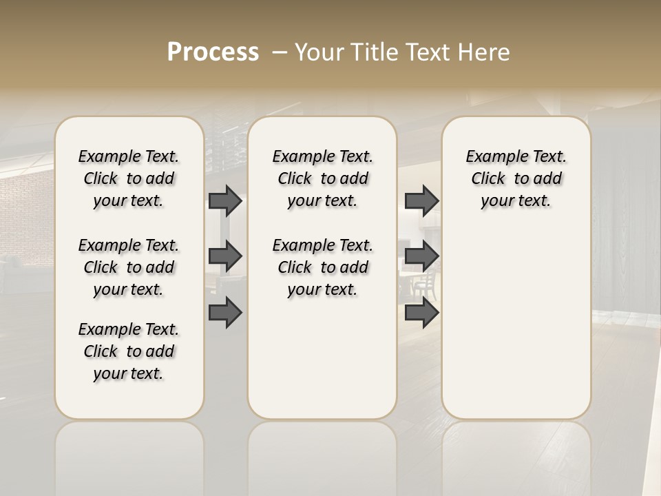 Parkettboden Makler Luxusvilla PowerPoint Template