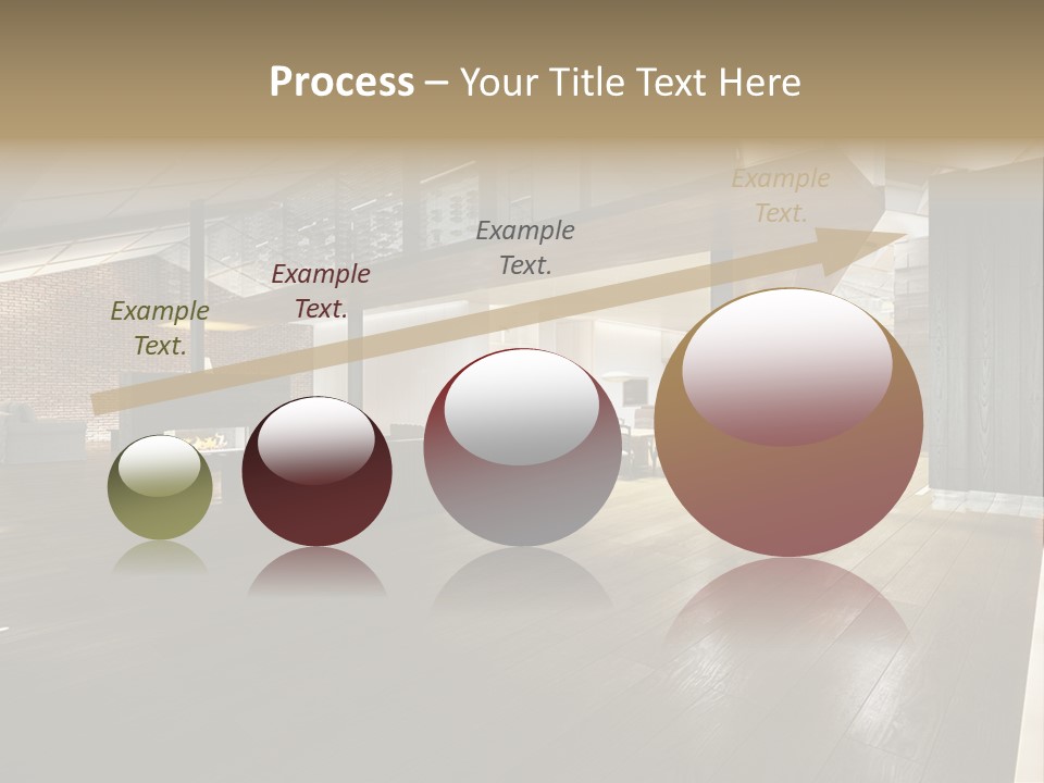 Parkettboden Makler Luxusvilla PowerPoint Template