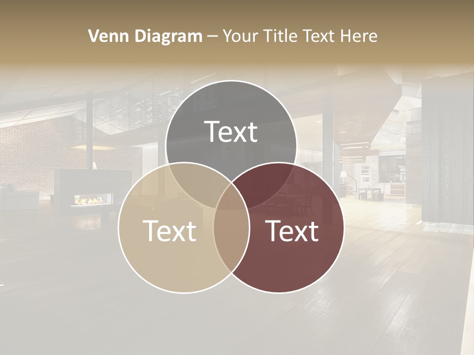 Parkettboden Makler Luxusvilla PowerPoint Template