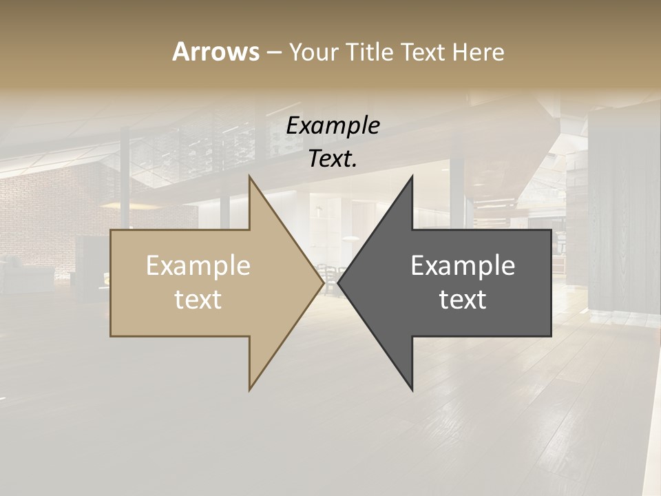 Parkettboden Makler Luxusvilla PowerPoint Template